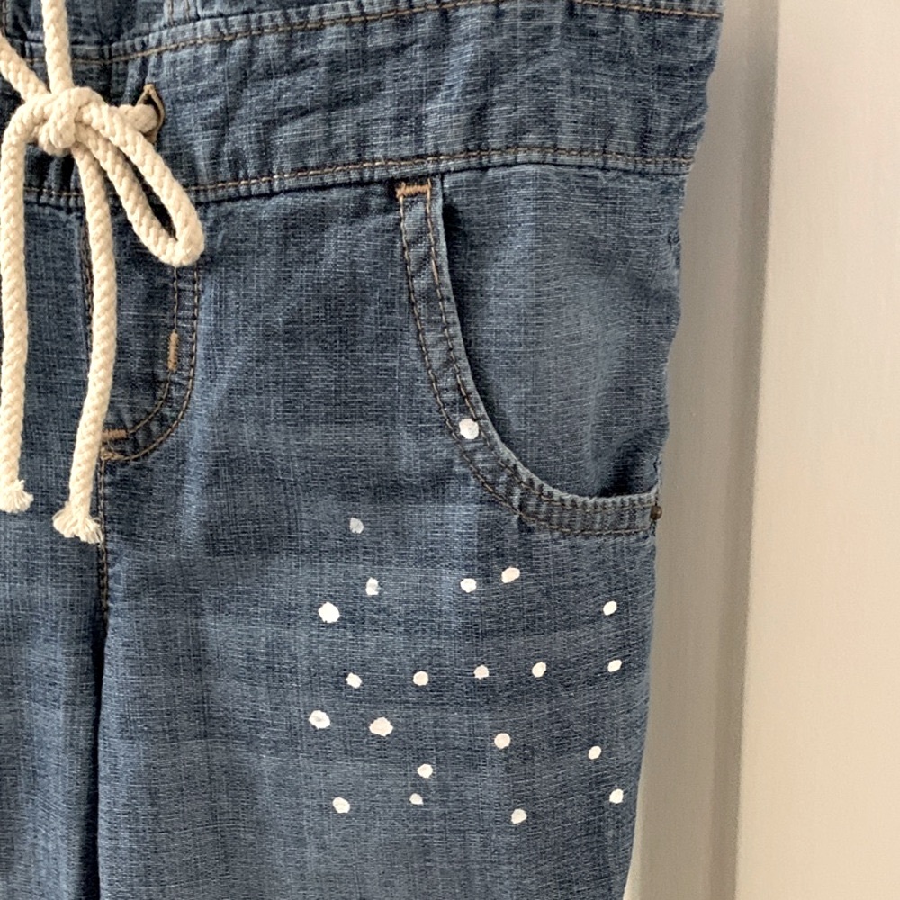 NWT! Justice - Embellished Denim Overalls - Adjustable Girls Size 7 - Picture 9 of 11